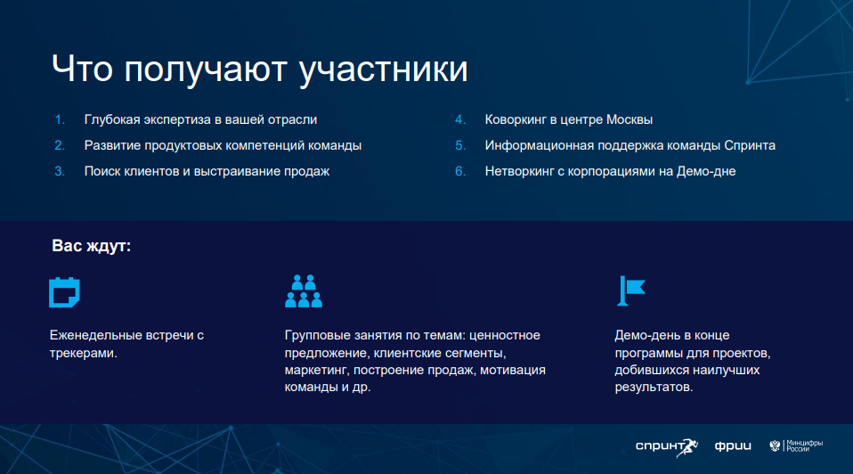 Пройди отбор в акселератор Спринт